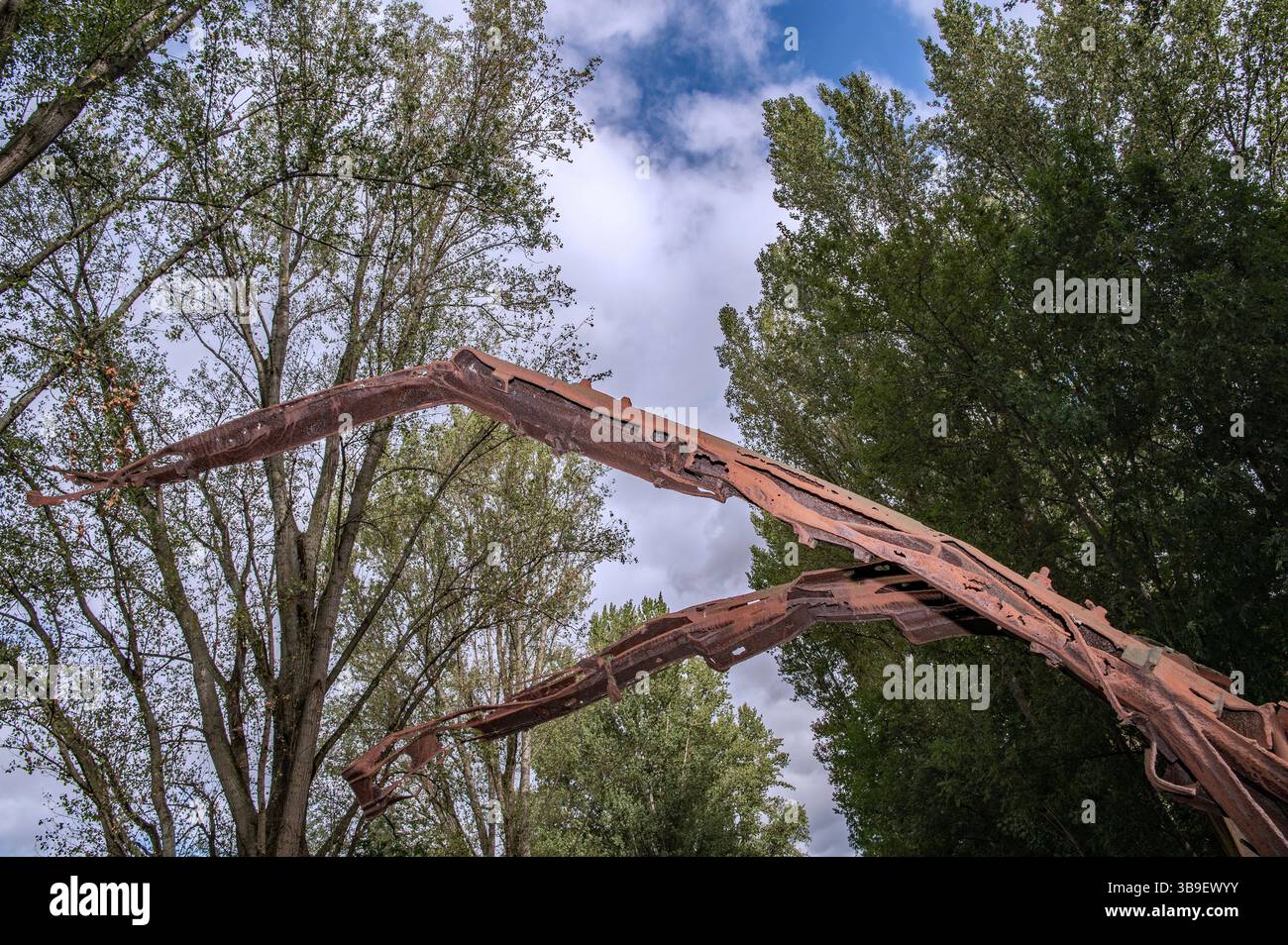 Corrosion on metal Stock Photo