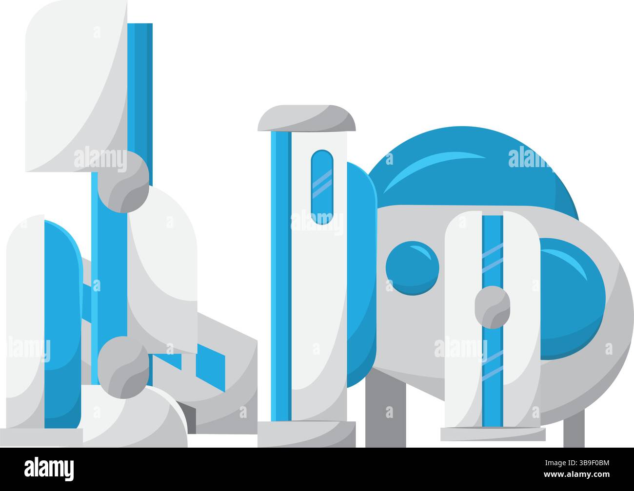 Futuristic habitat base. Vector illustration Stock Vector Image & Art ...
