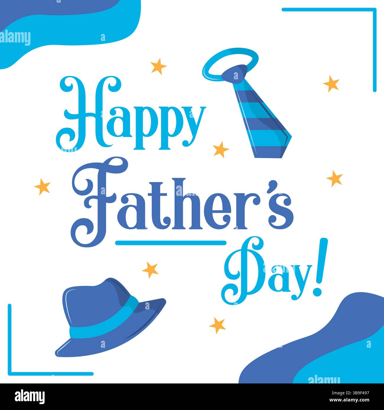 Happy Father Day card Vector illustration Stock Vector Image & Art - Alamy