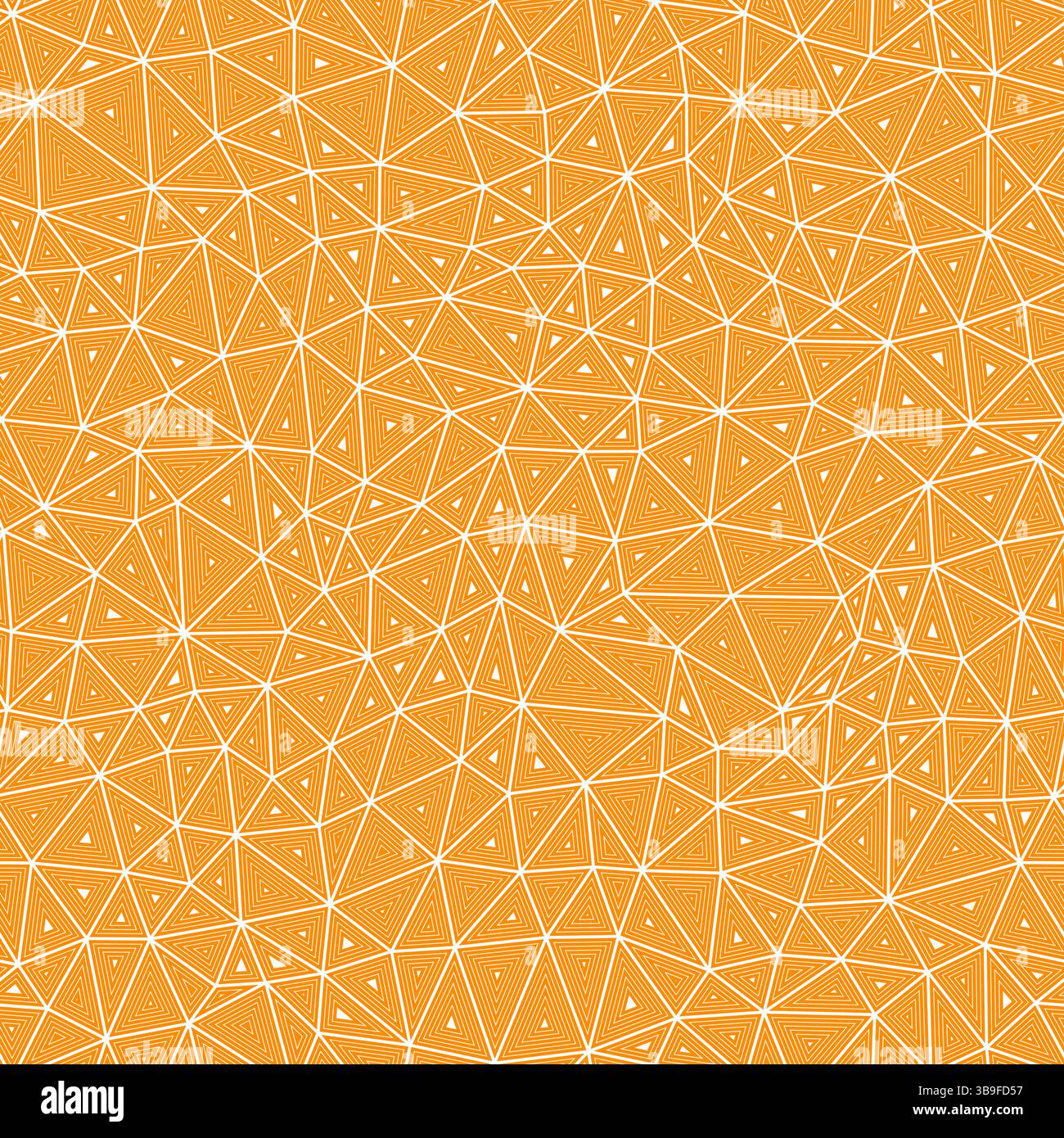 Minimal geometric background. Multiple repeated inner triangles. Compact triangles size. Solid color style. Seamless pattern. Awesome vector tiles. Stock Vector