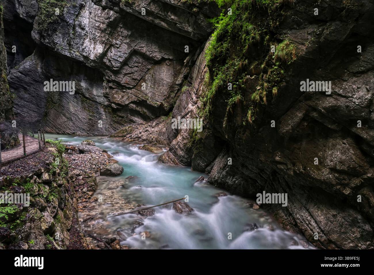 The Partnach Gorge in Garmisch-Partenkirchen Stock Photo - Alamy