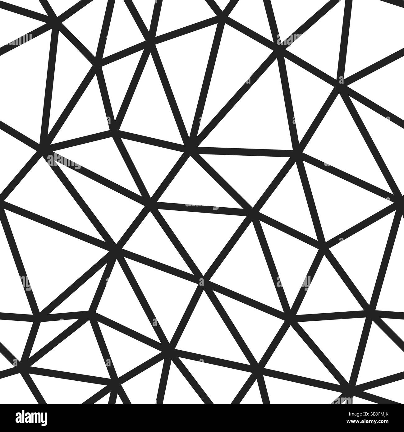 Minimal geometric background. Large triangle size. Medium line weight. Repeatable pattern. Seamless tileable vector illustration. Stock Vector