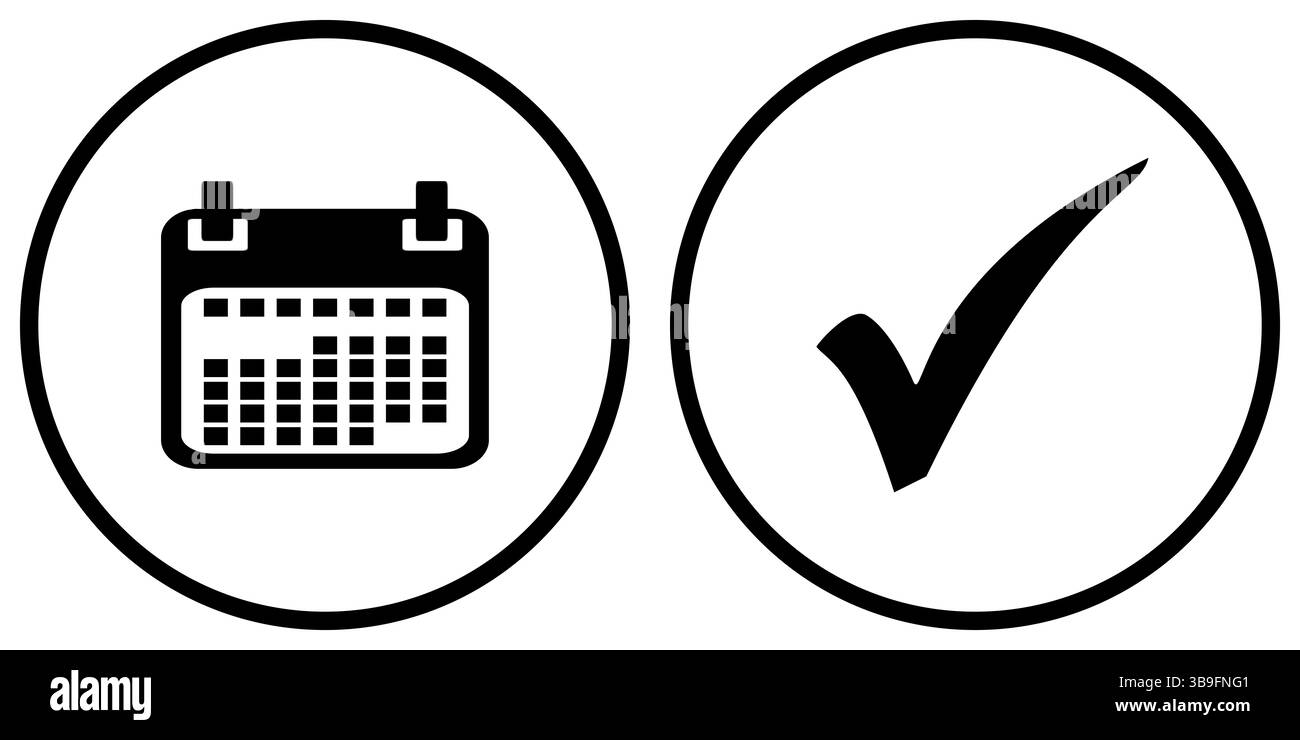 Calendar and appointments - enter, remember and save Stock Photo