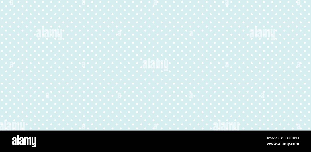 White seamless dots on blue grey background Stock Photo
