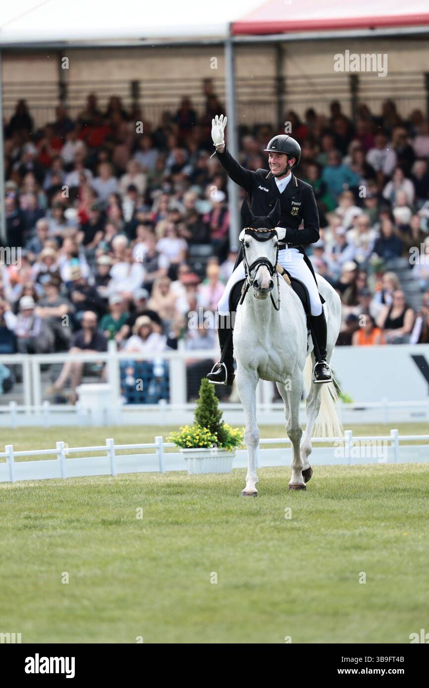 Nicolai Aldinger of Germany with Timmo during the dressage at the MARS ...