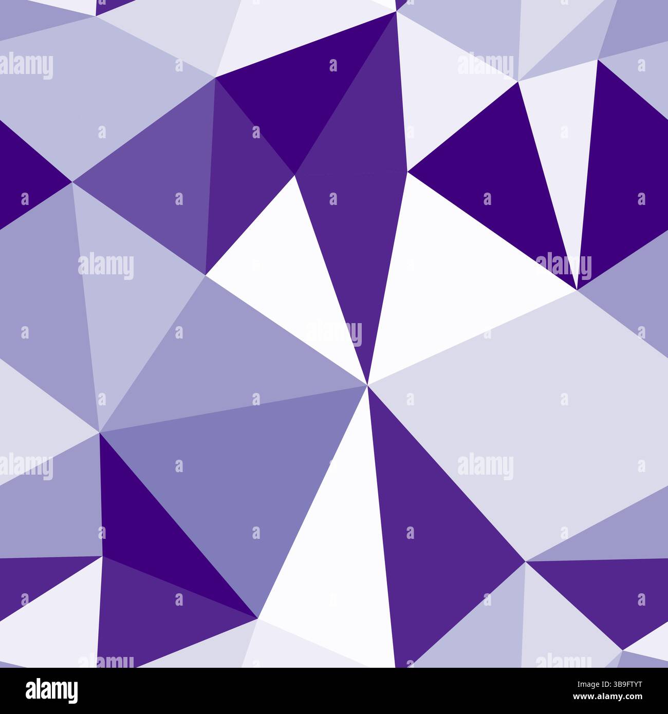 Minimalistic triangles background. Medium triangle size. Repeatable pattern. Modern vector tiles. Cool-toned violet gradient. Stock Vector