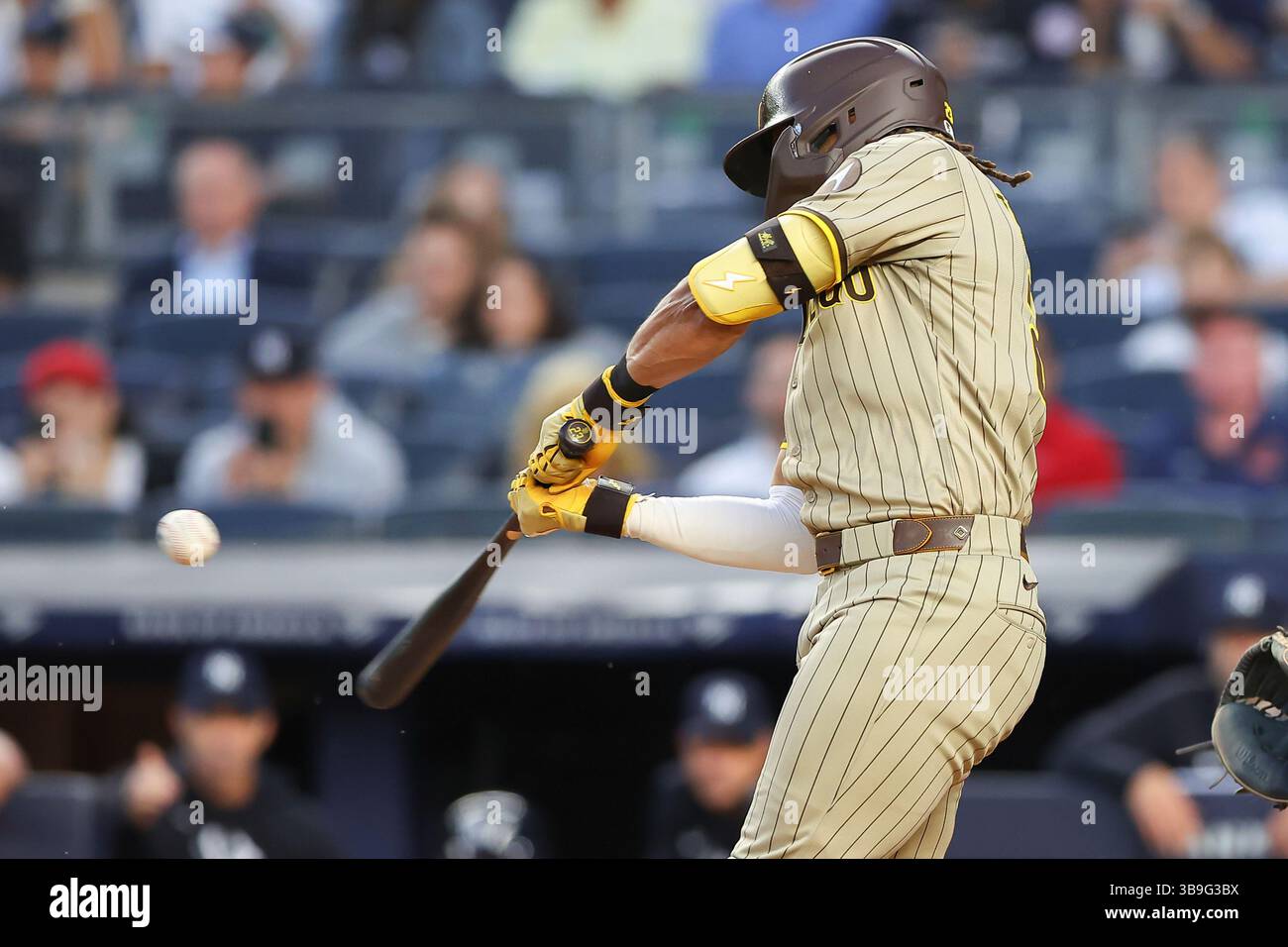 BRONX, NY - MAY 07: Fernando Tatis Jr. #23 of the San Diego Padres at ...