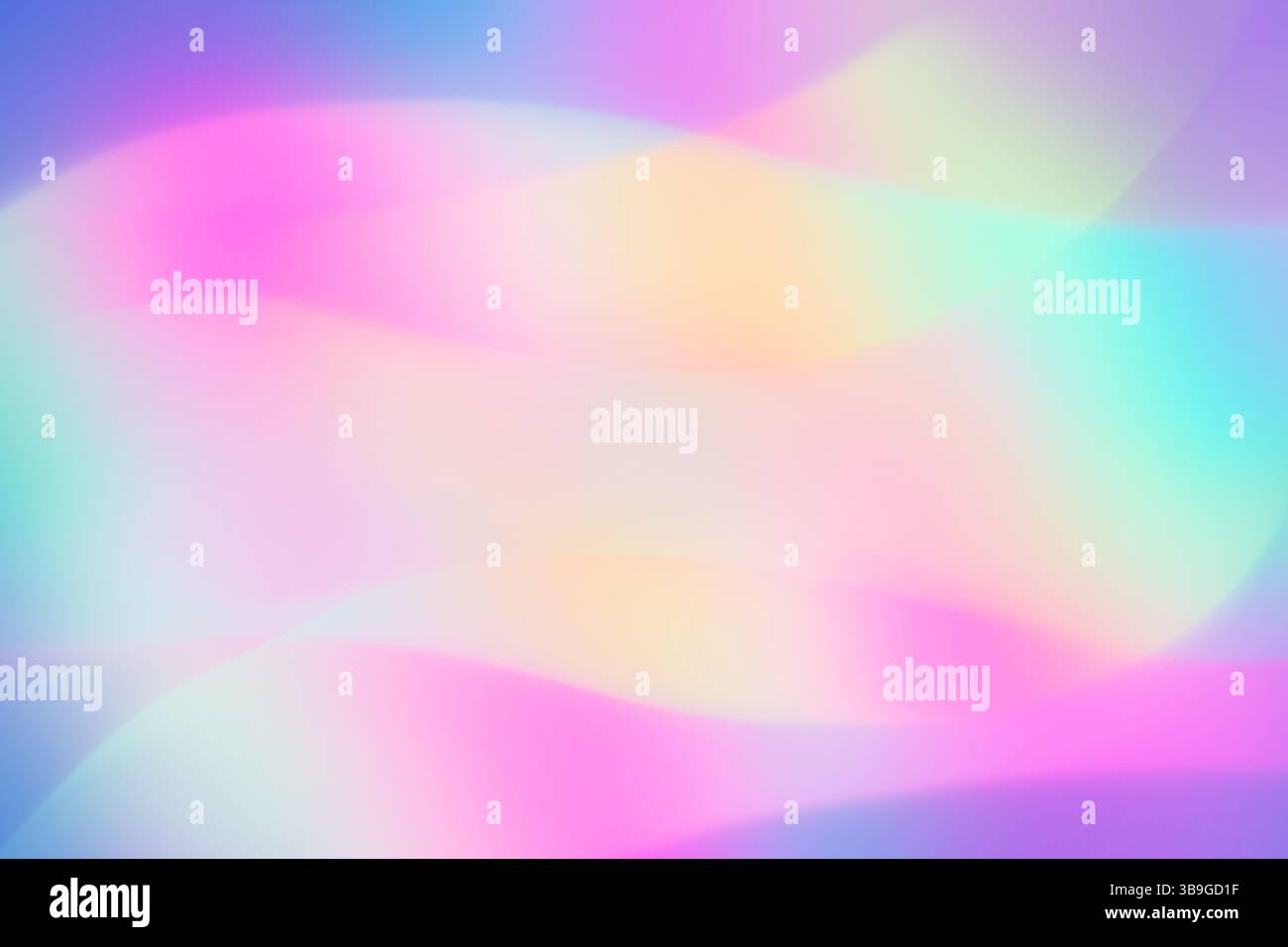 A soft and dreamy pastel gradient with smooth transitions between colors, creating a serene and calming visual experience. Ideal for backgrounds or mo Stock Photo