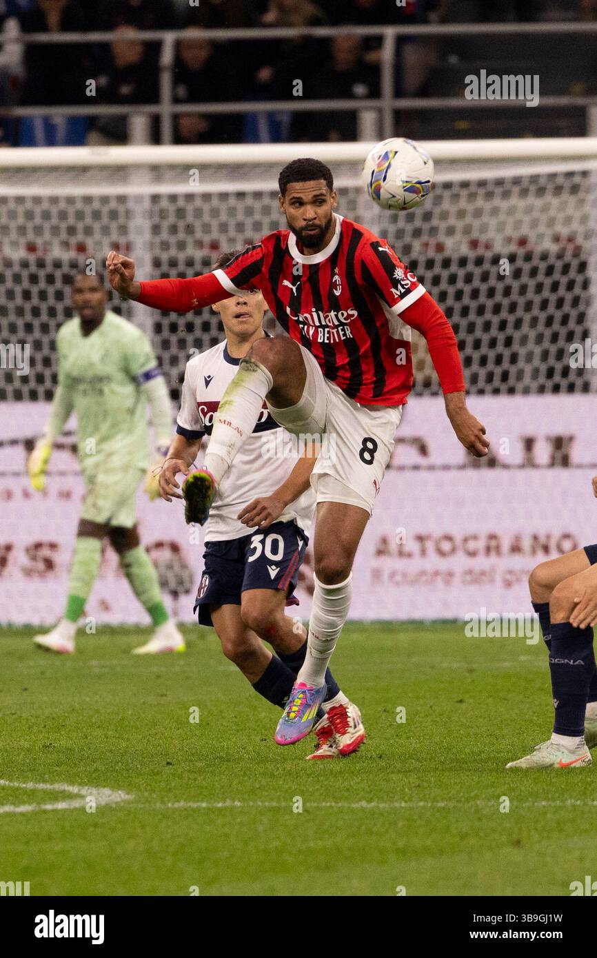 Ruben Loftus-Cheek in action during Serie A match between AC Milan and ...