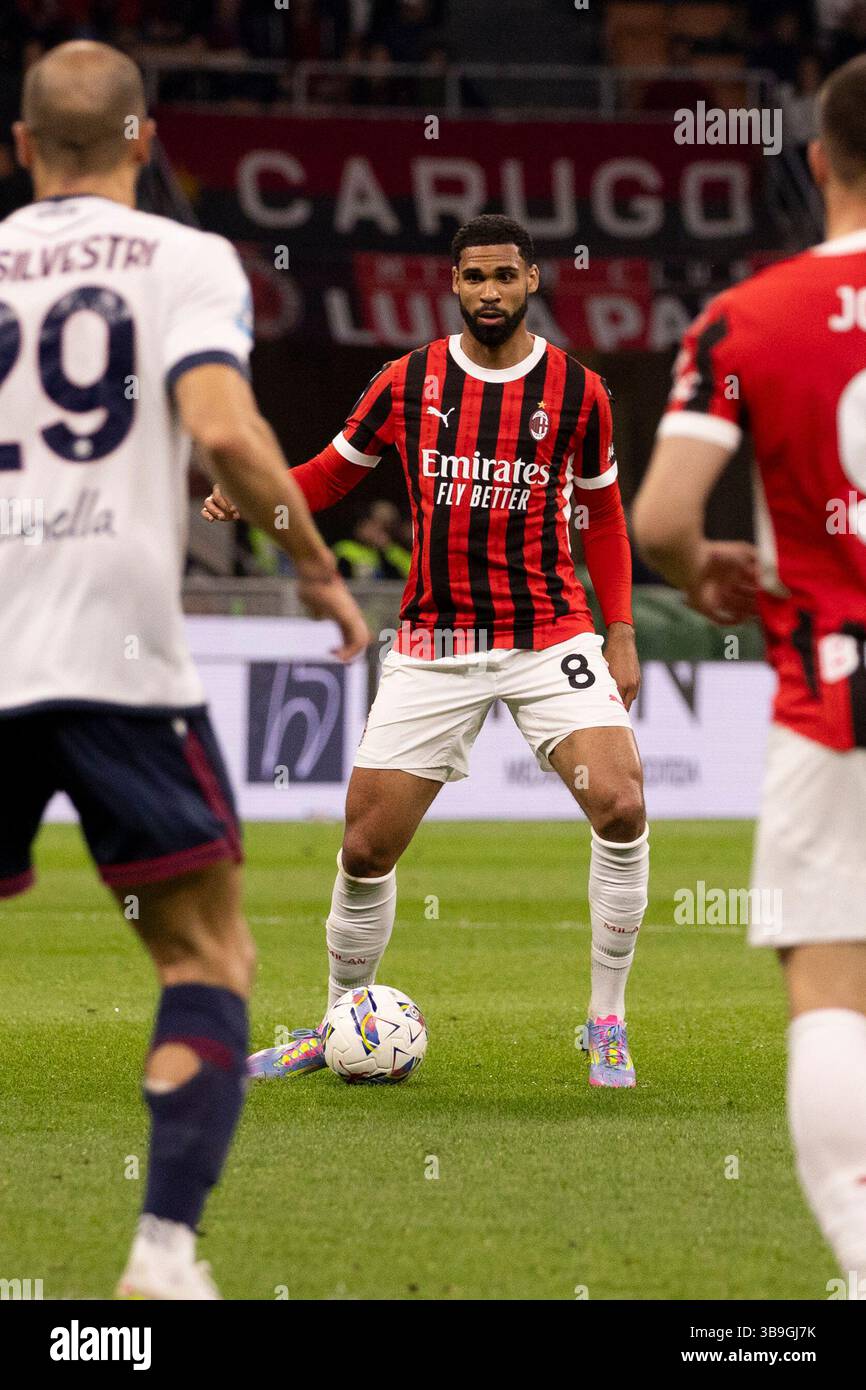Ruben Loftus-Cheek in action during Serie A match between AC Milan and ...