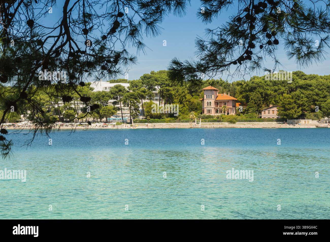 Mali Losinj, Croatia-July 25th, 2024: Beautiful, secluded Cikat bay at ...