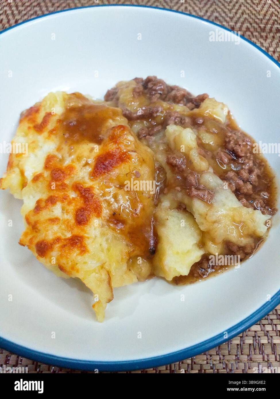 Cottage Pie or Shepherd's Pie, British cuisine consisting of minced ...