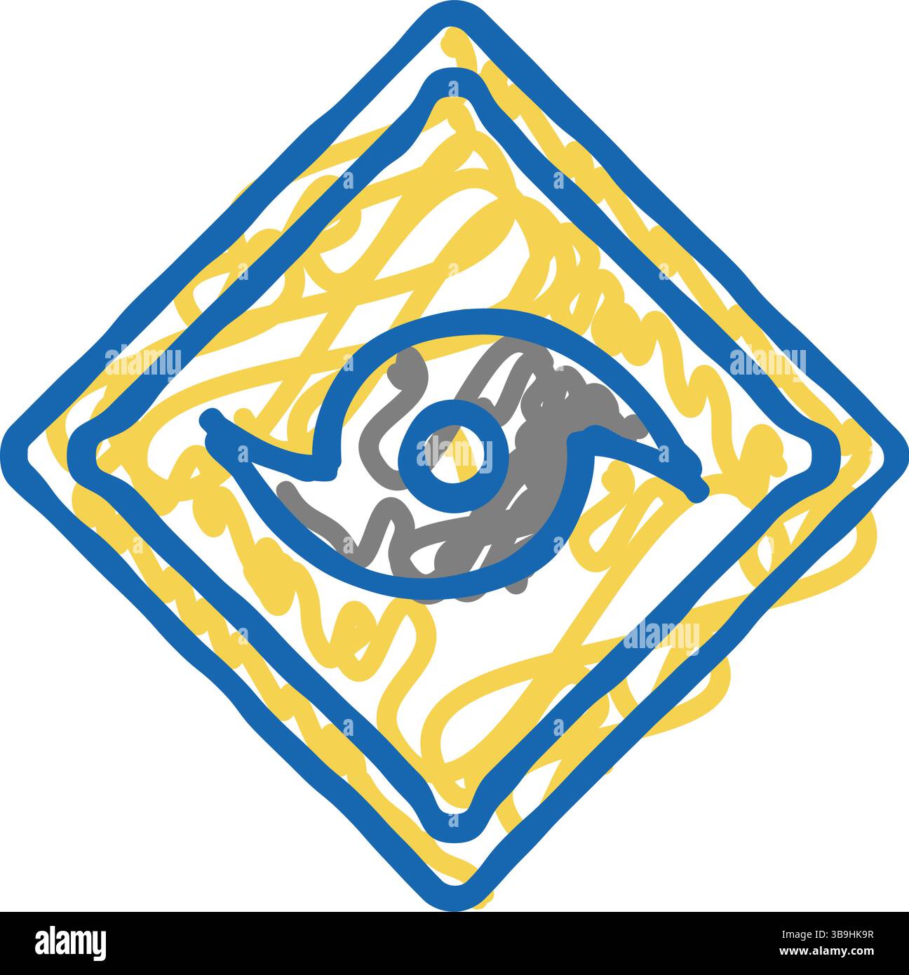 emergency warning hurricane disaster icon doodle illustration Stock ...