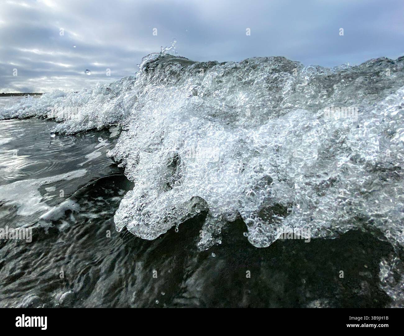Pacific Ocean Surf in the Olympic Peninsula of Washington State - Smartphone Captured Stock Image