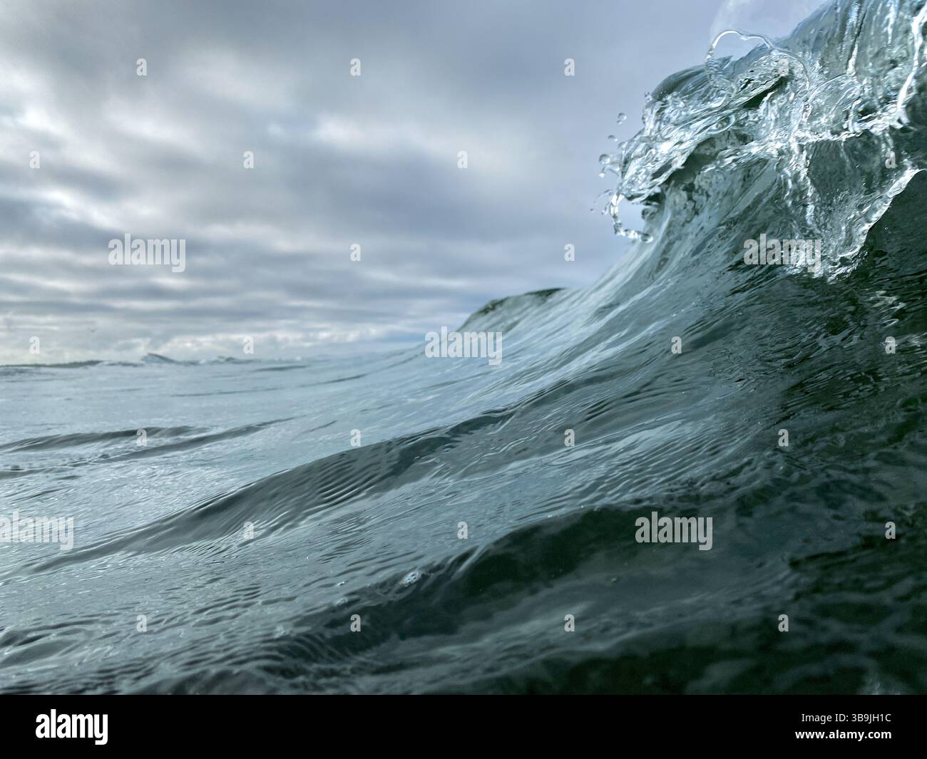 Pacific Ocean Surf in the Olympic Peninsula of Washington State - Smartphone Captured Stock Image