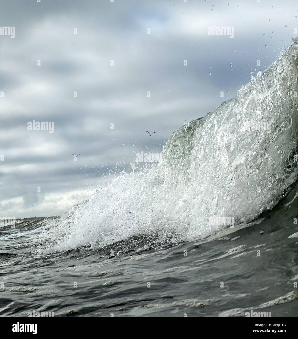 Pacific Ocean Surf in the Olympic Peninsula of Washington State - Smartphone Captured Stock Image