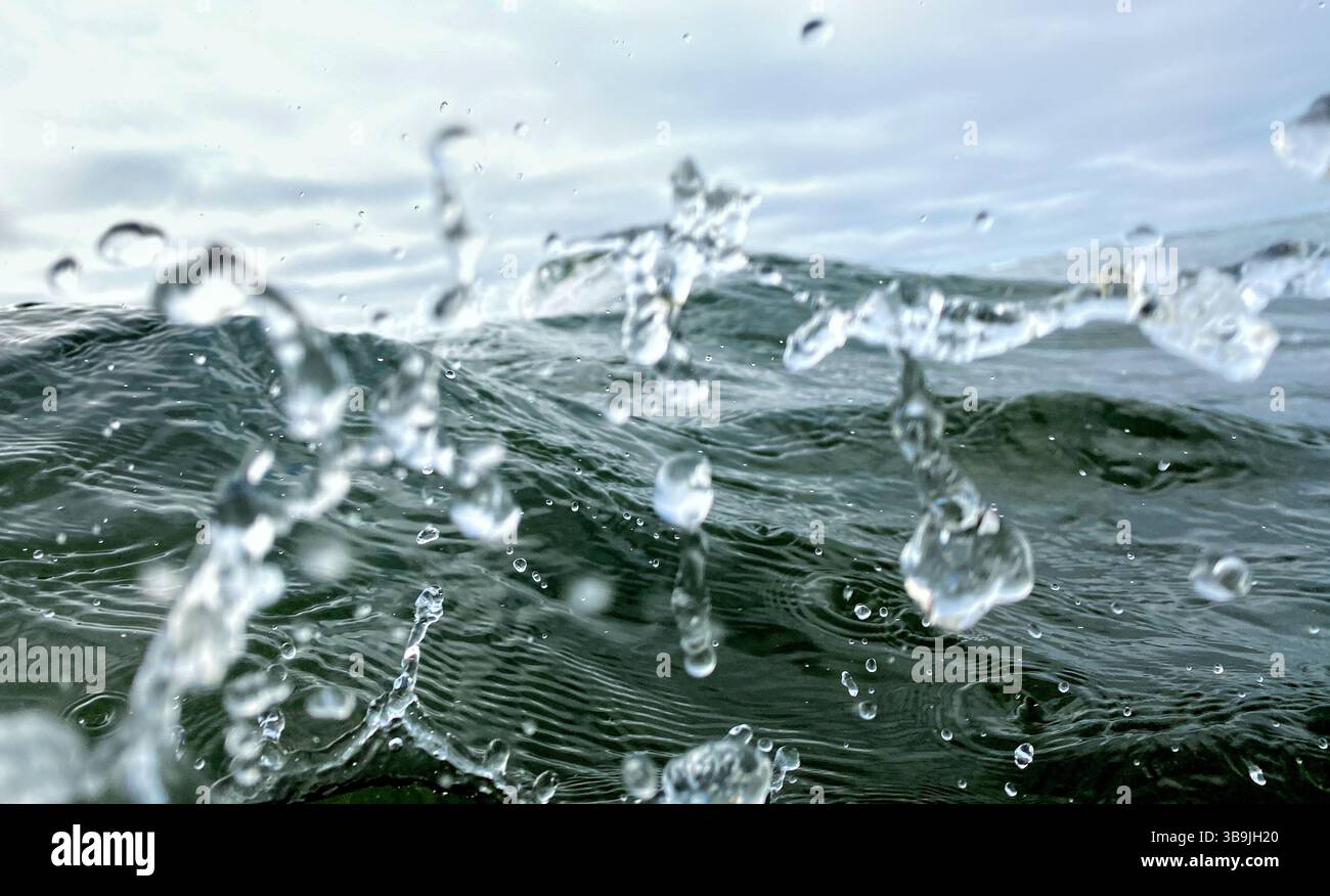 Pacific Ocean Surf in the Olympic Peninsula of Washington State - Smartphone Captured Stock Image