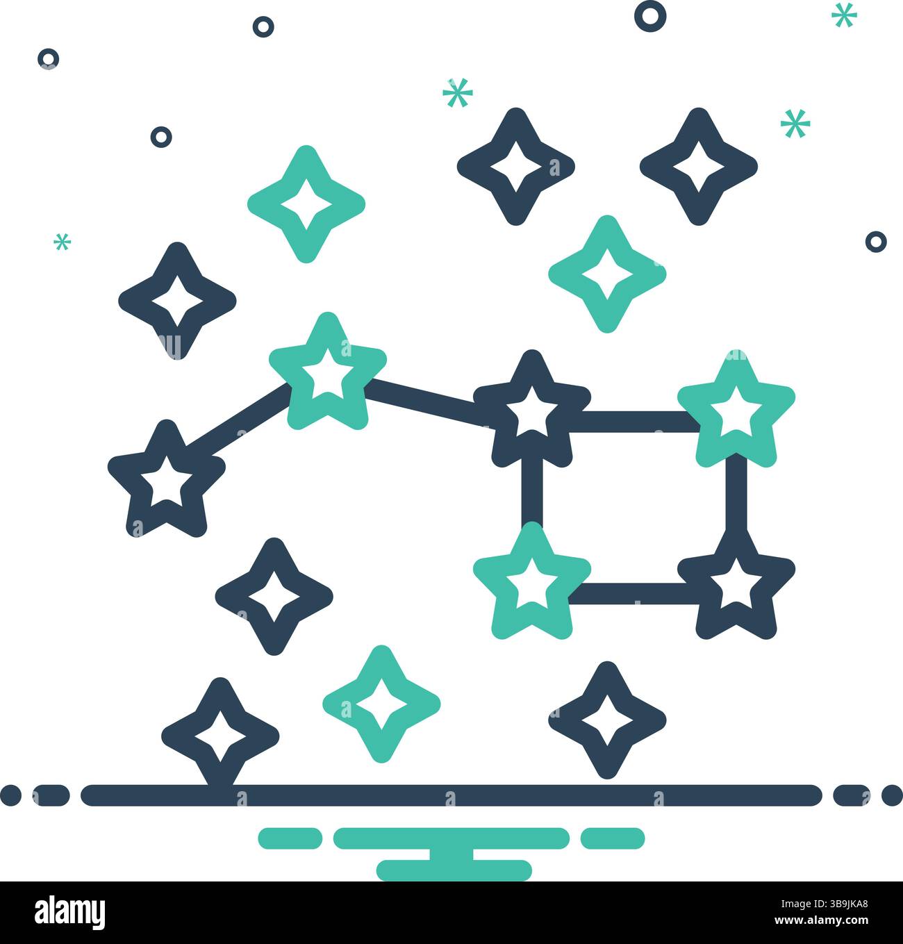 Icon for big dipper, ursa major Stock Vector
