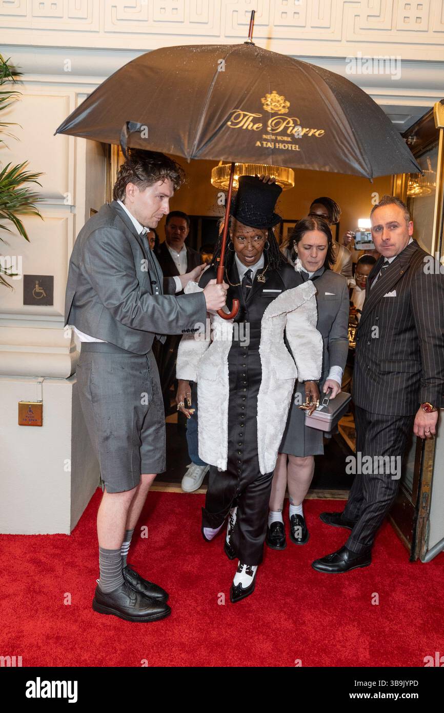 New York - May 5, 2025: Whoopi Goldberg wearing dress by Thom Browne ...