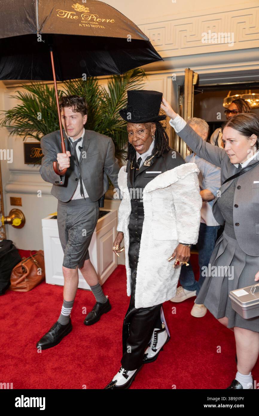 New York - May 5, 2025: Whoopi Goldberg wearing dress by Thom Browne ...
