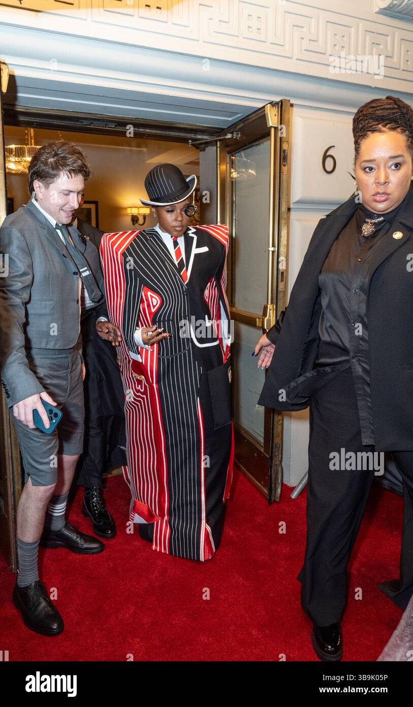 New York - May 5, 2025: Janelle Monae wearing dress by Thom Browne ...