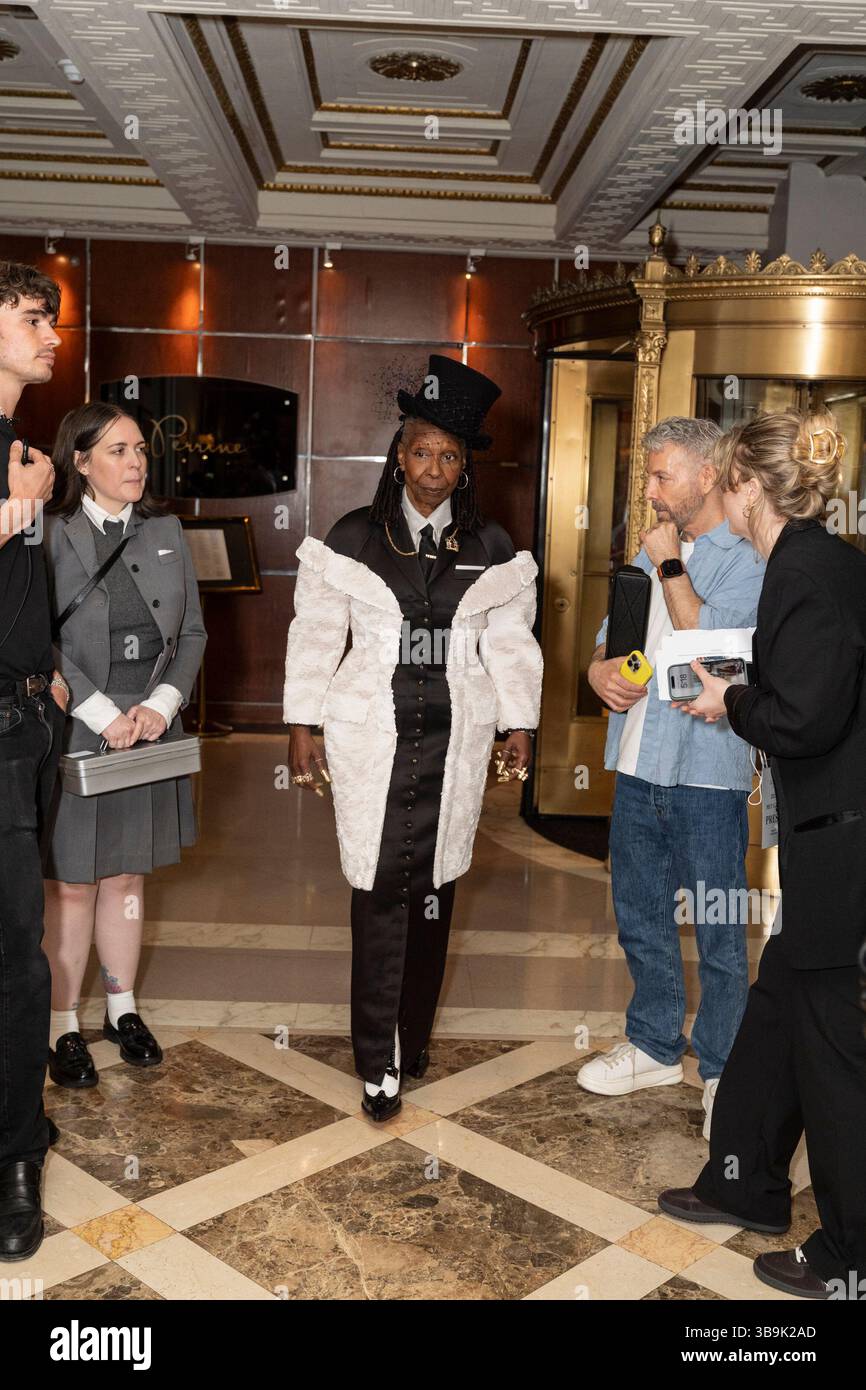 New York - May 5, 2025: Whoopi Goldberg wearing dress by Thom Browne ...