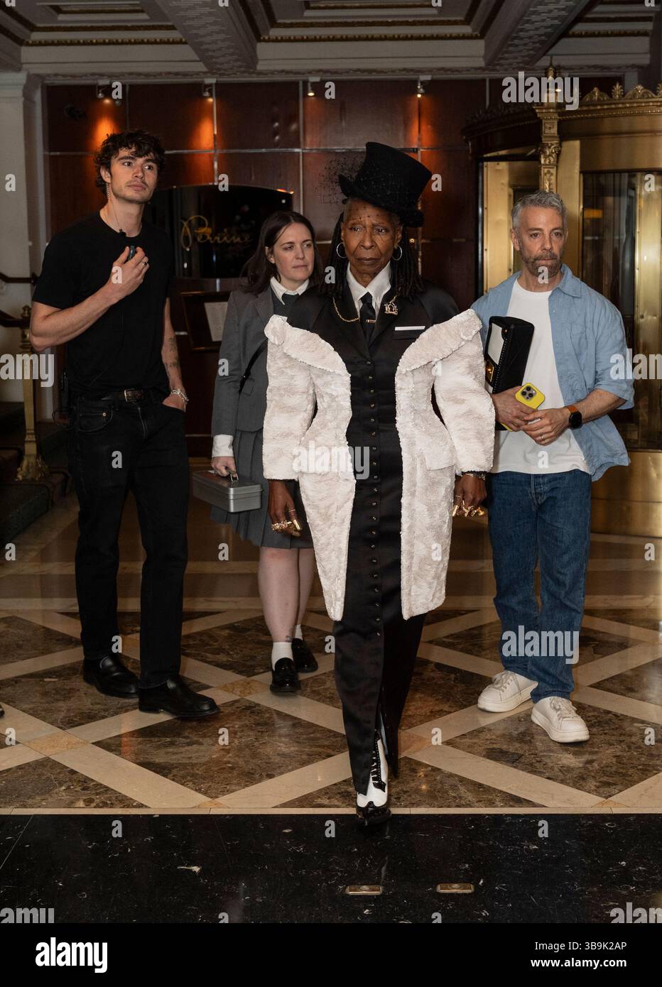 New York - May 5, 2025: Whoopi Goldberg wearing dress by Thom Browne ...