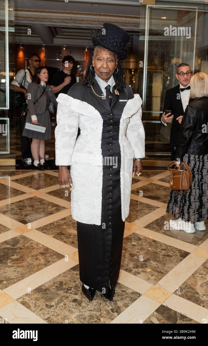 New York - May 5, 2025: Whoopi Goldberg wearing dress by Thom Browne ...