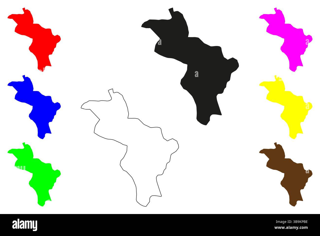 Robertsonpet city (Republic of India, State of Karnataka) map vector illustration, scribble sketch Robertson Pet map Stock Vector