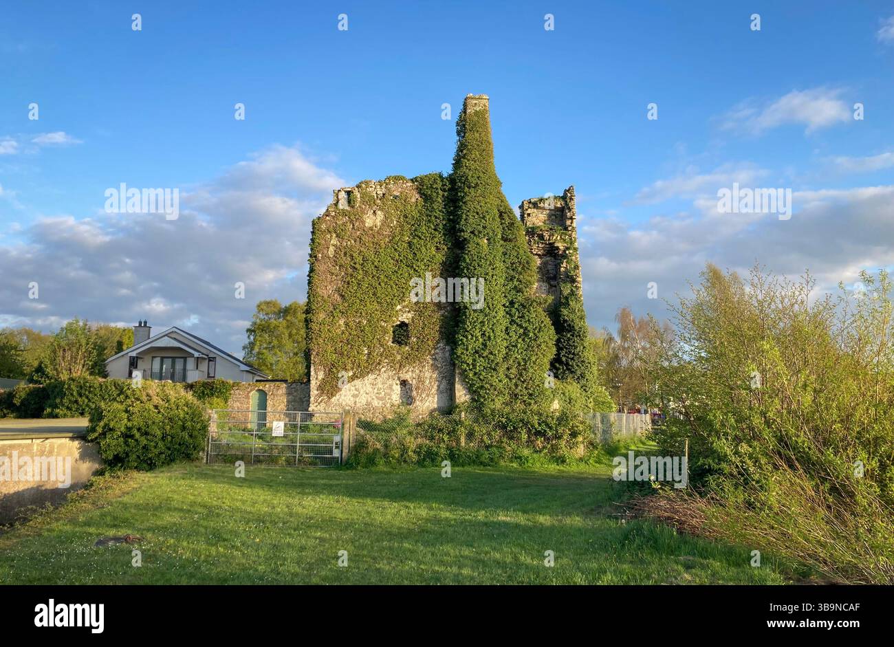Dromineer Castle , Dromineer is a small village  in County Tipperary, Ireland. It is on the shores of Lough Derg, 8 km north-west of Nenagh - Smartphone Captured Stock Image