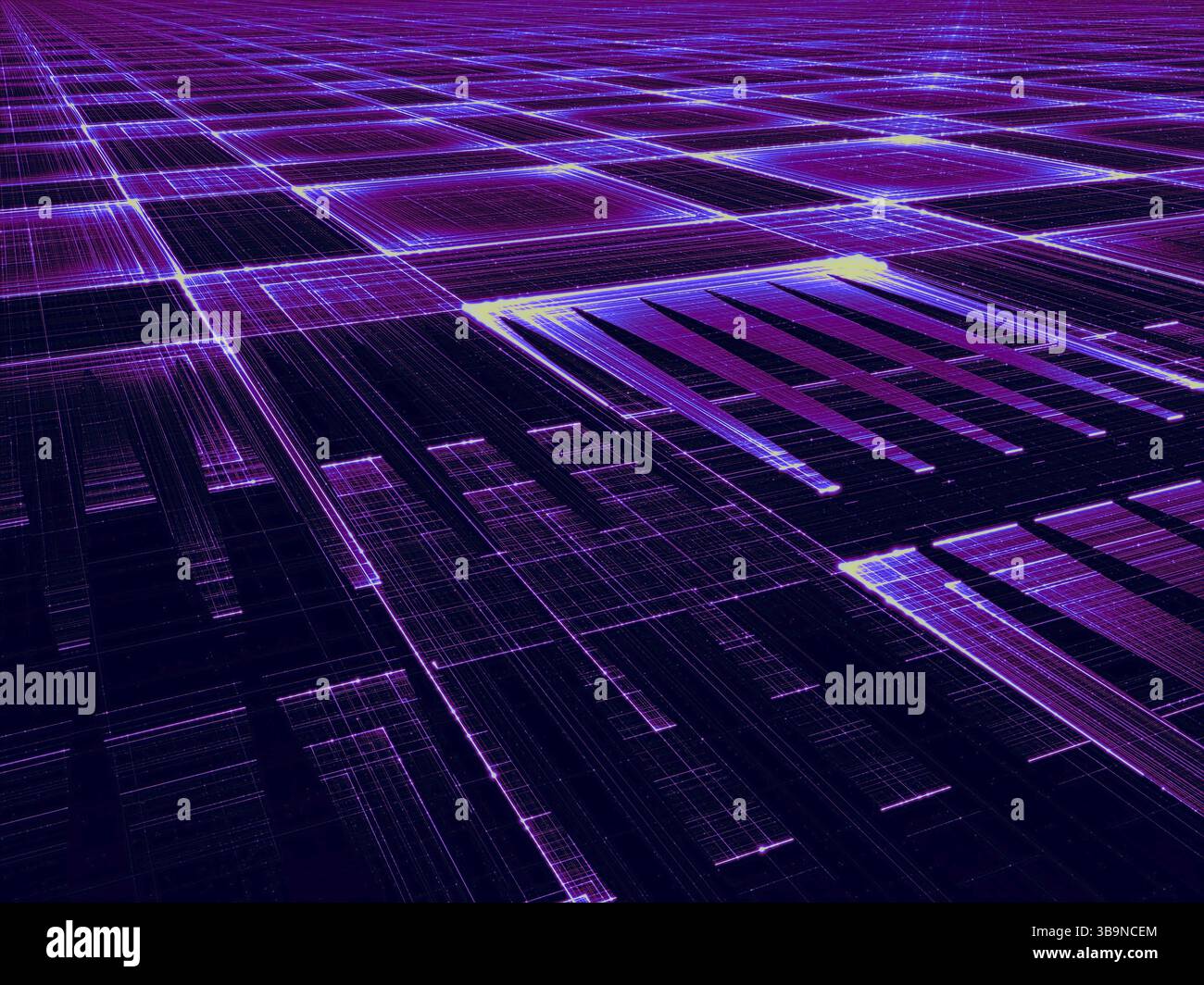 Abstract technology background - computer-generated 3d illustration ...