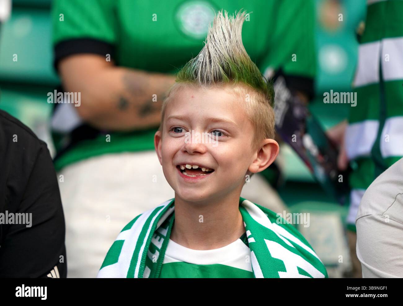 A Celtic fan during the William Hill Premiership match at Celtic Park ...