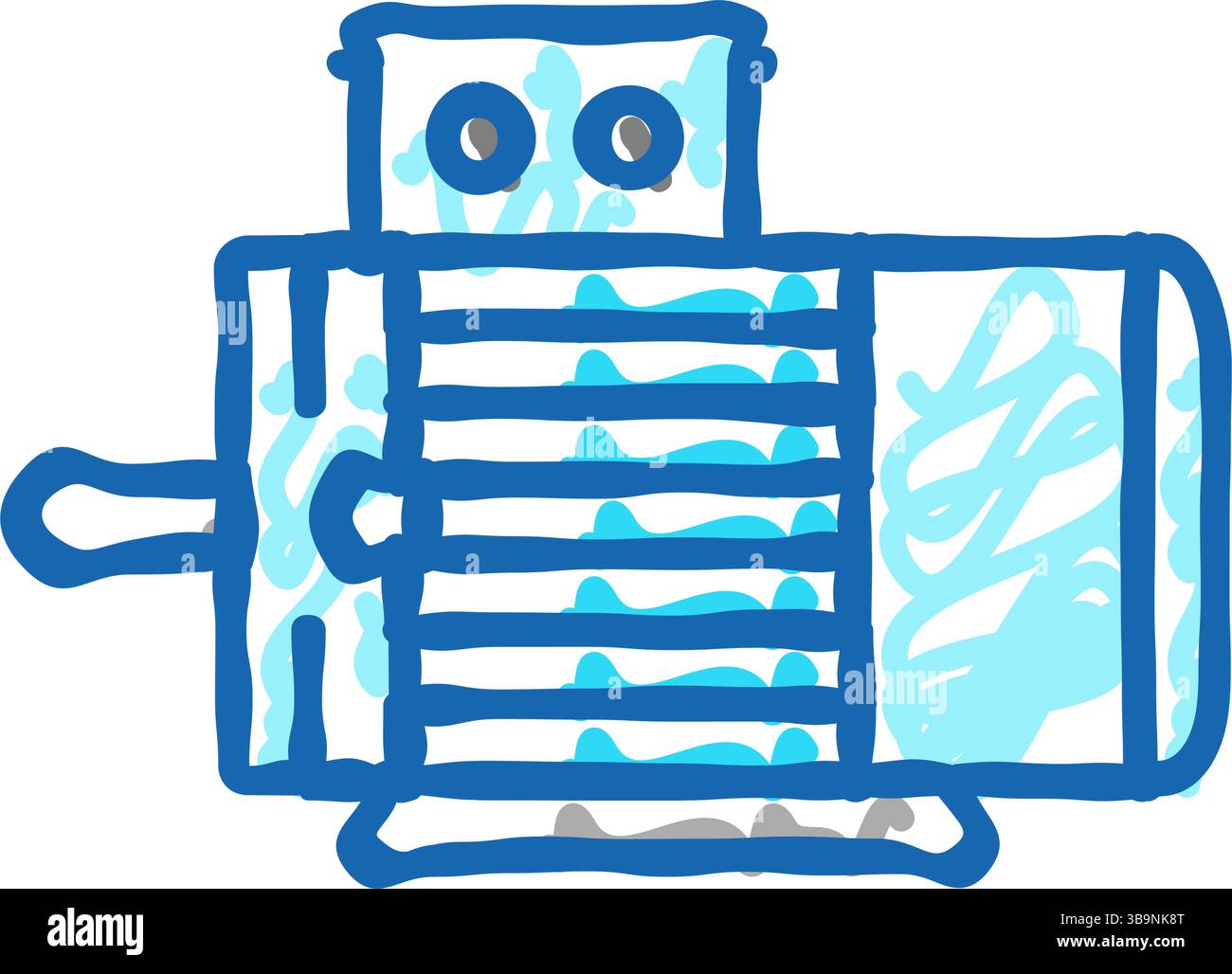 electric motor electrical engineer icon doodle illustration Stock ...