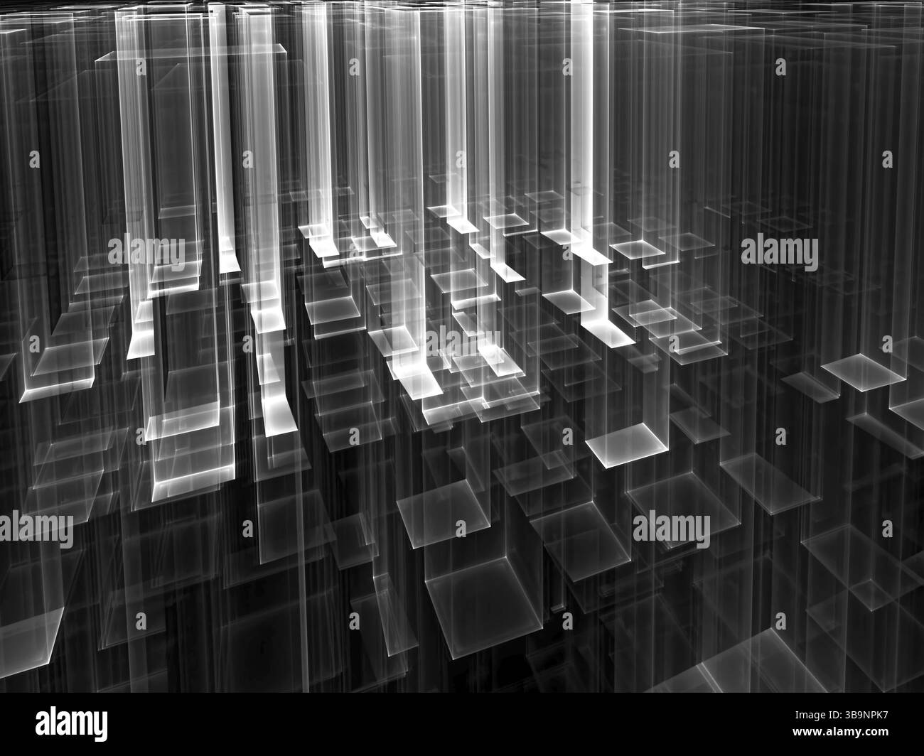 Technology background - abstract computer-generated 3d illustration ...