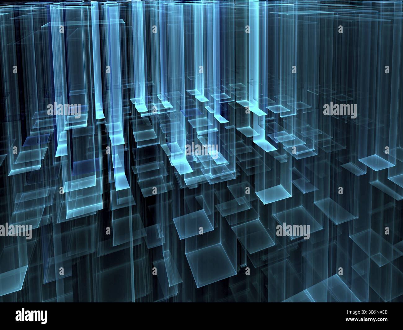 Technology background - abstract computer-generated image. Fractal ...