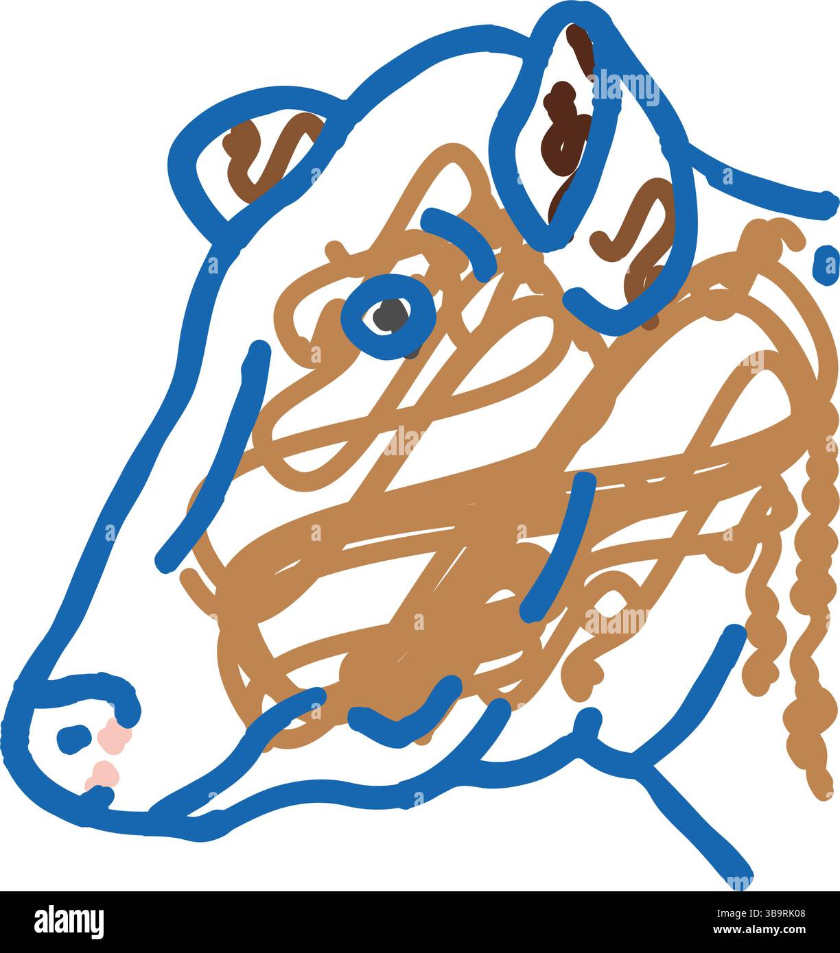 cow head animal icon doodle illustration Stock Vector Image & Art - Alamy
