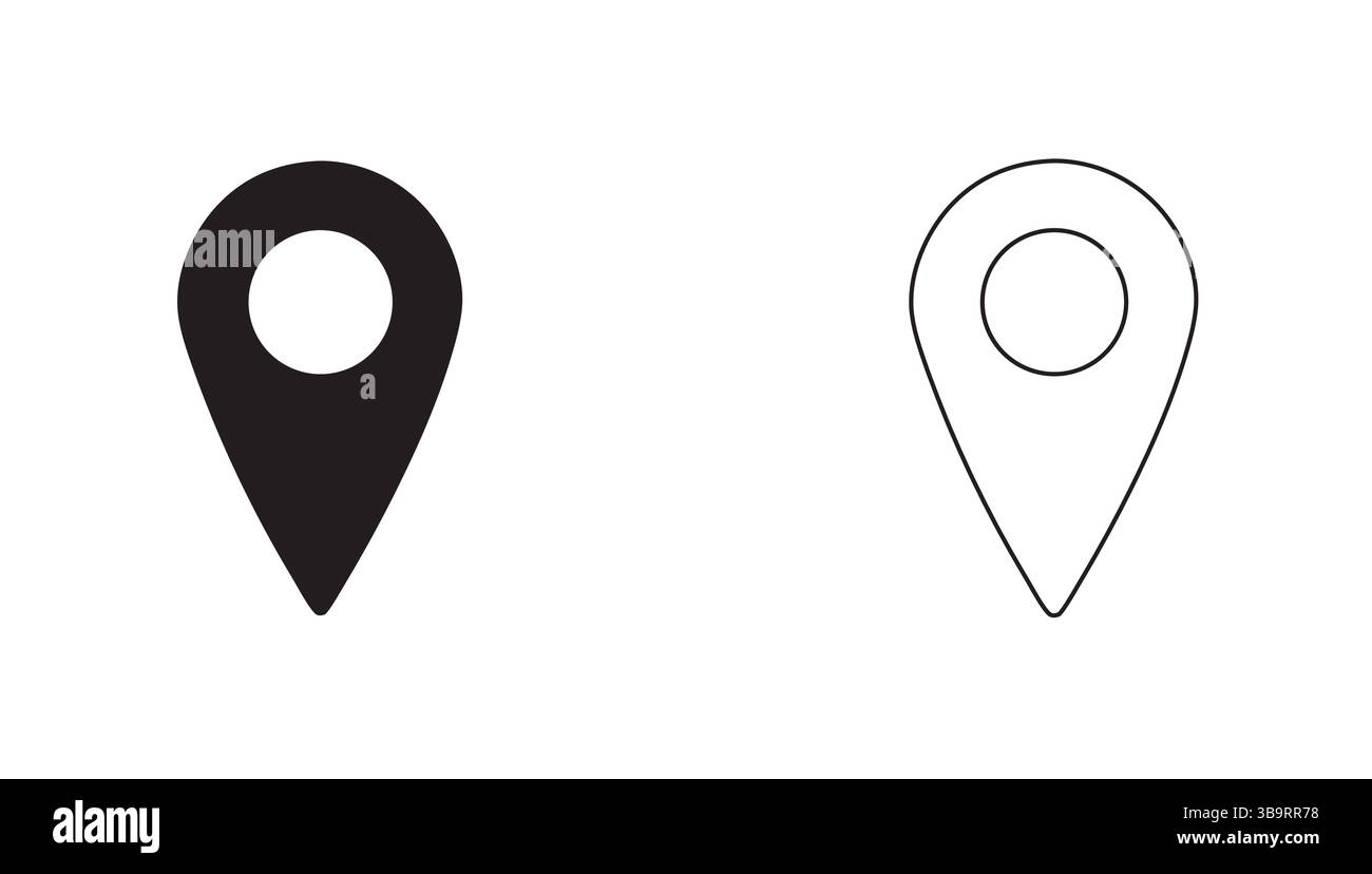 Location Icon Vector Art: Stylish Graphics and Icons Stock Vector Image ...