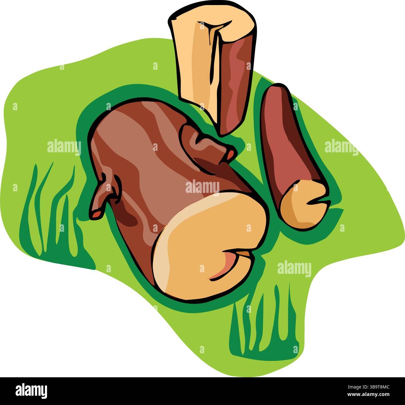 Wood industry raw material sample flat icon with wooden log on background vector illustration Stock Vector