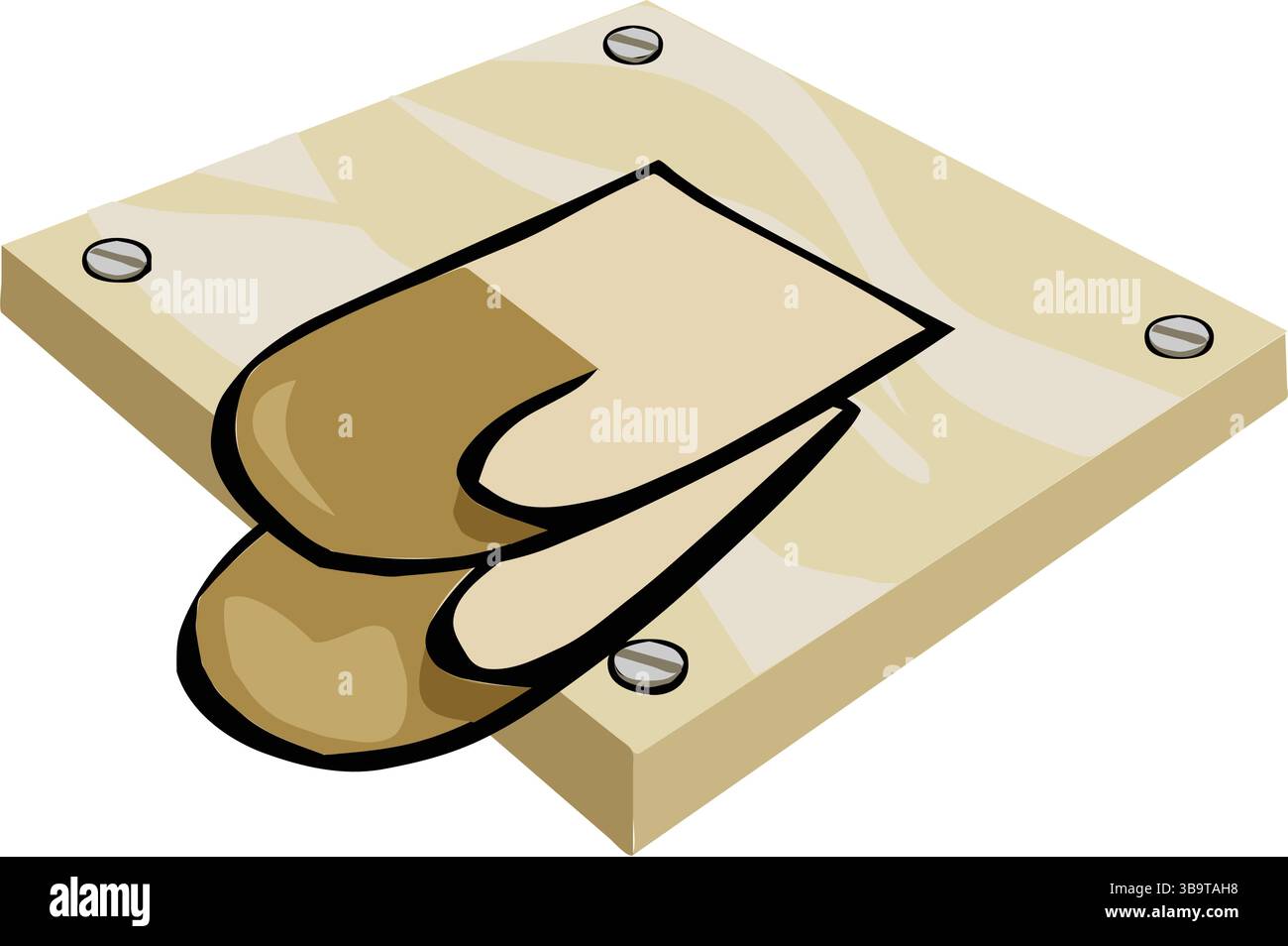 An abstract vector illustration shows a metallic plate with a wire loop ...