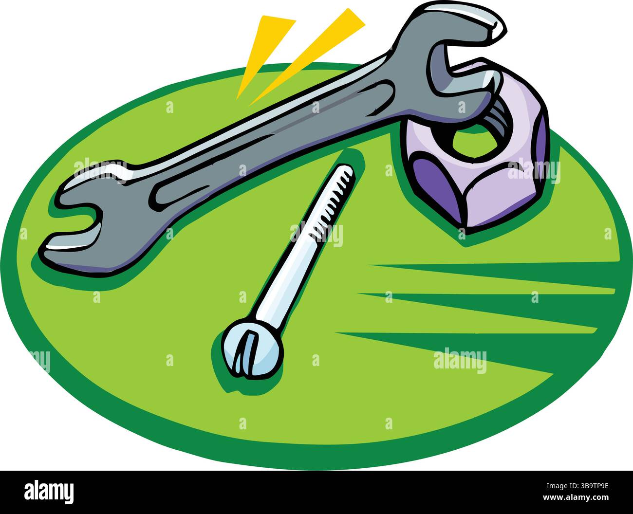 Repair tools background with construction and carpenter instruments vector illustration Stock Vector