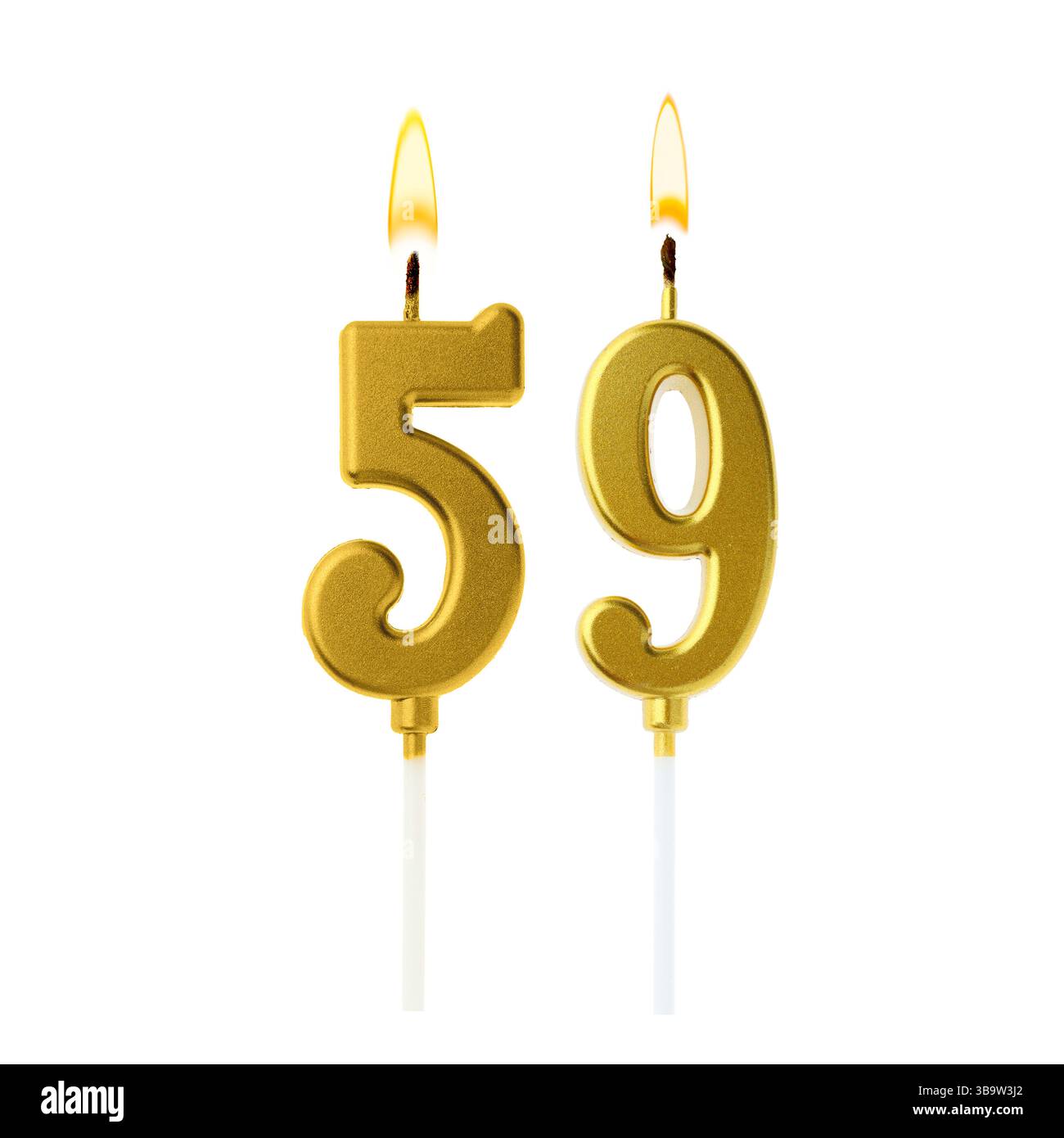 Happy birthday number 59 greeting hi-res stock photography and