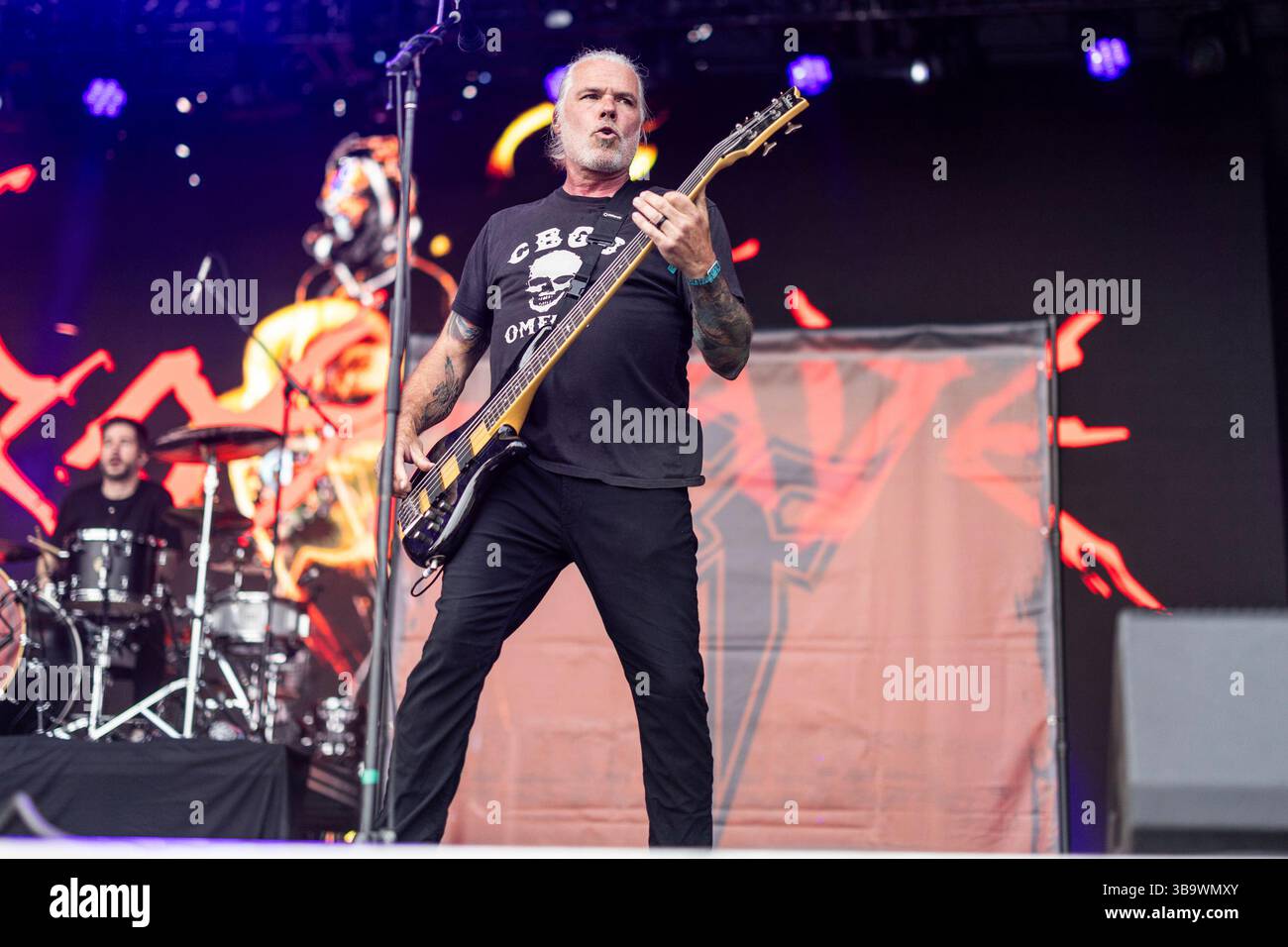 Mitch James of Crossfade performs during Sonic Temple Art and Music ...