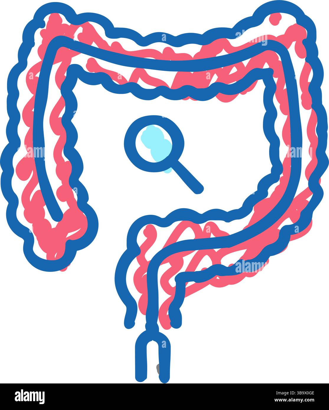 colonoscopy examination icon doodle illustration Stock Vector Image ...