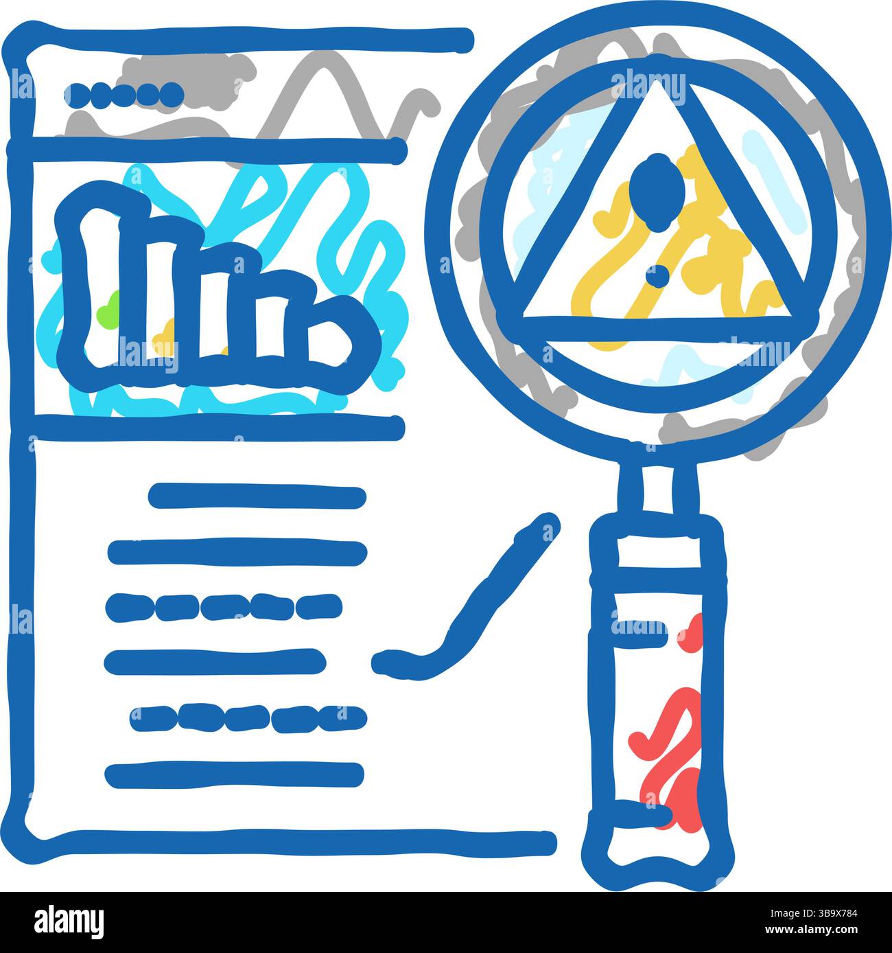 analysis risk icon doodle illustration Stock Vector Image & Art - Alamy