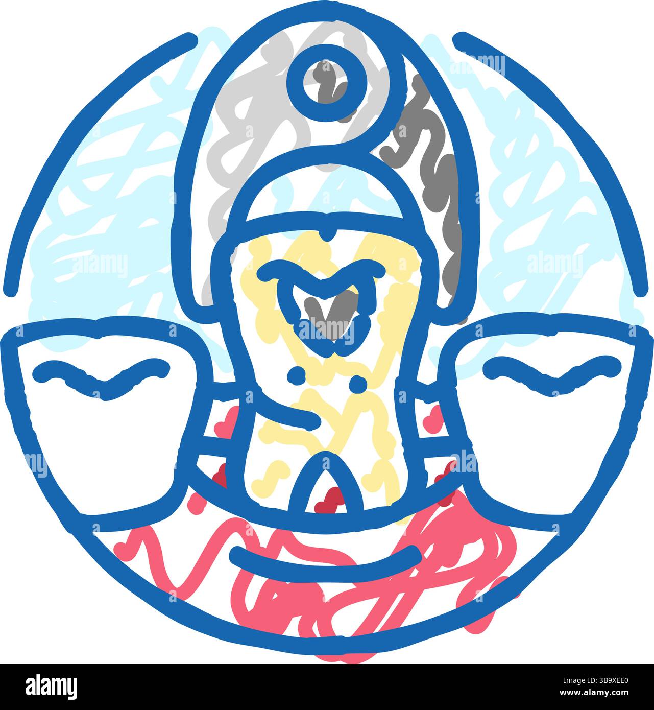 tooth extraction dental icon doodle illustration Stock Vector Image ...