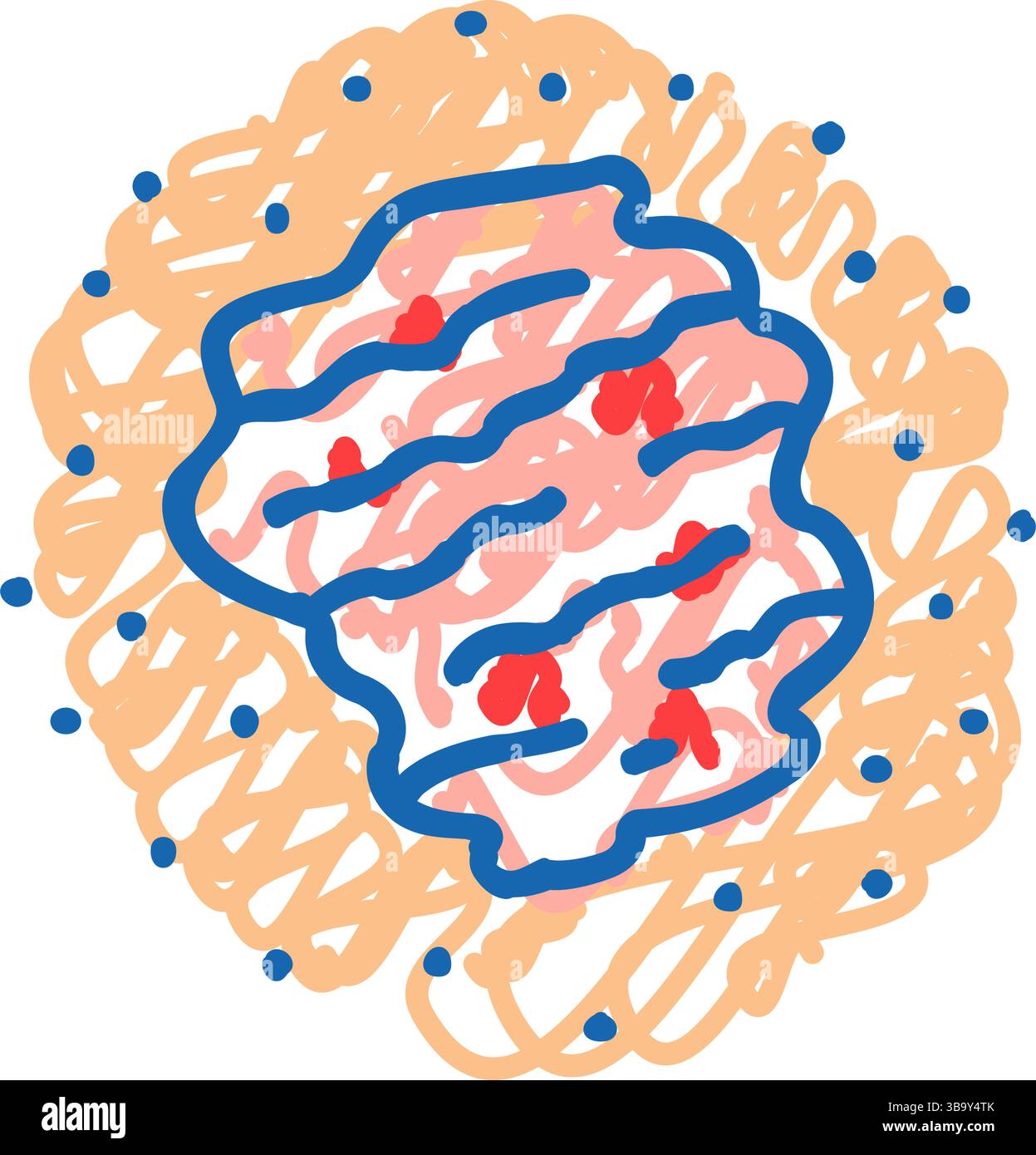 yellowing the skin eyes disease symptom icon doodle illustration Stock ...