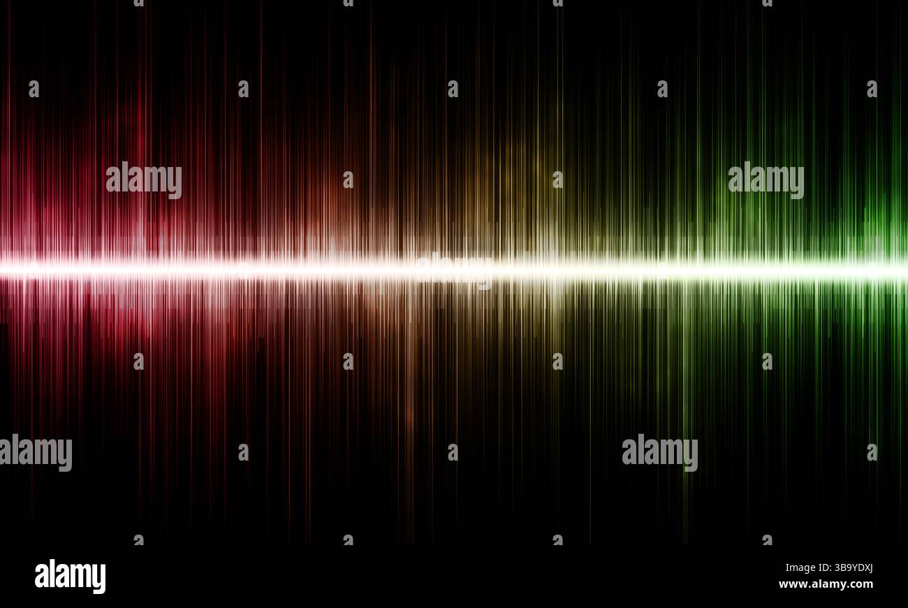 Sound wave and waveform in dynamic, futuristic design. Exciting motion ...
