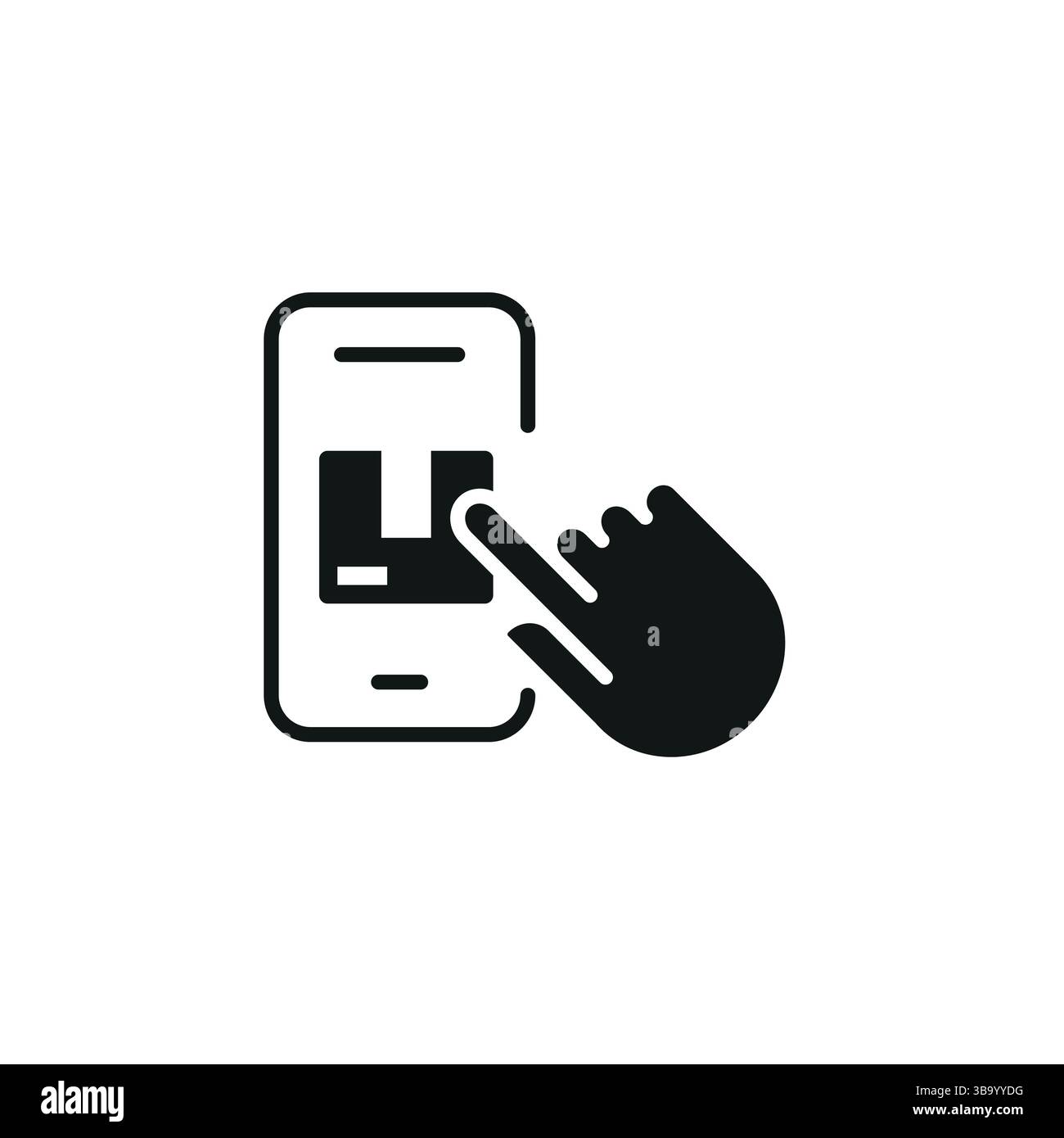 Mobile Parcel Order Icon Stock Vector