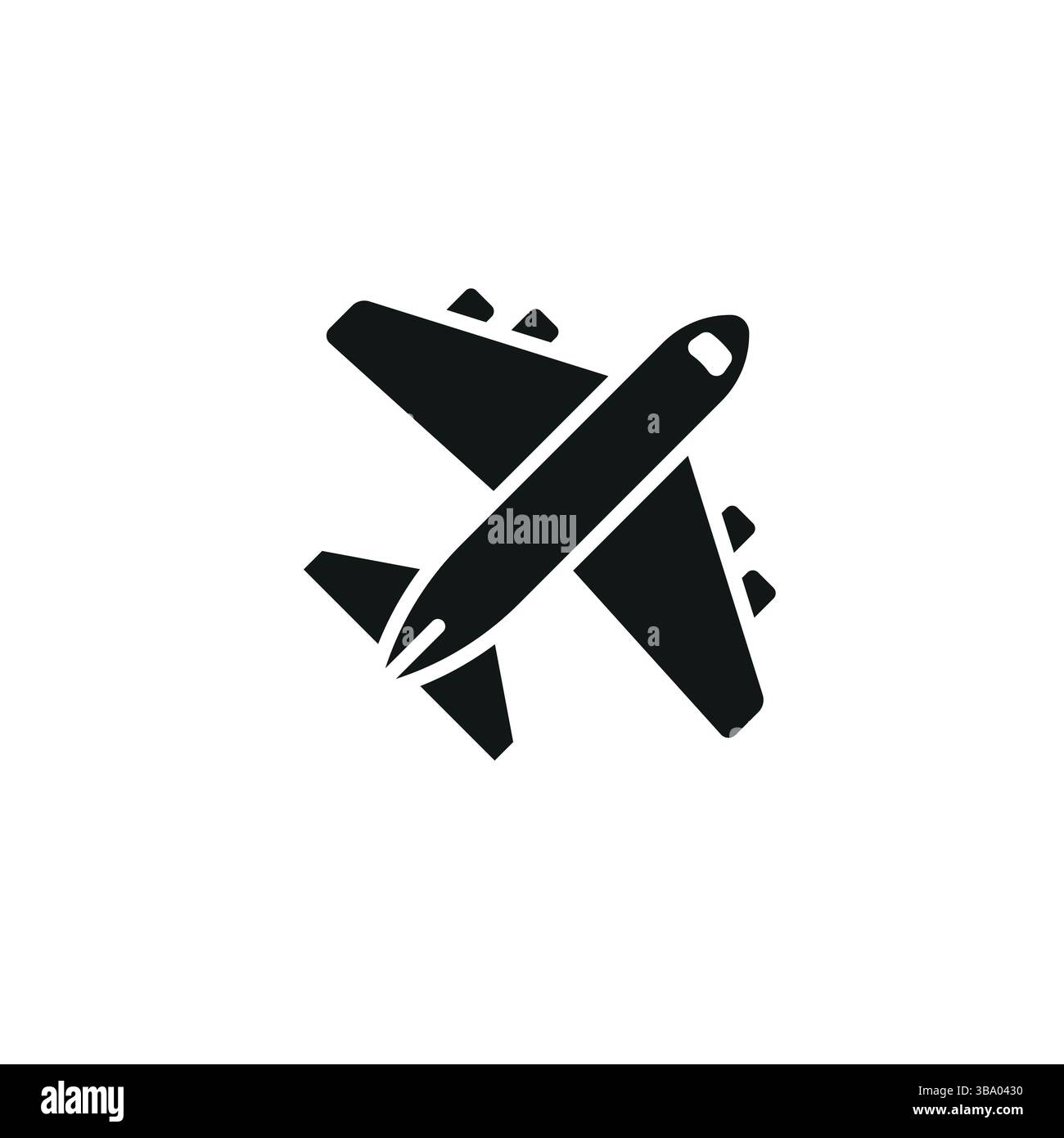 Airplane Silhouette Icon Stock Vector Image & Art - Alamy