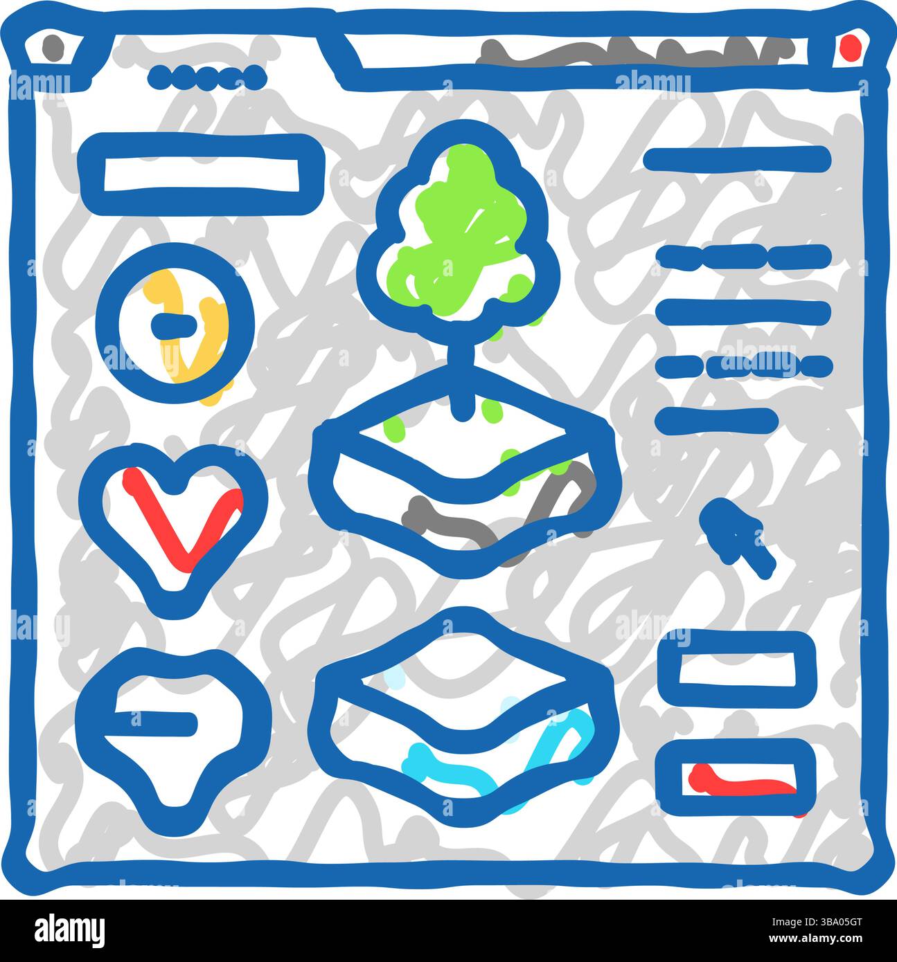 assets game development icon doodle illustration Stock Vector Image ...